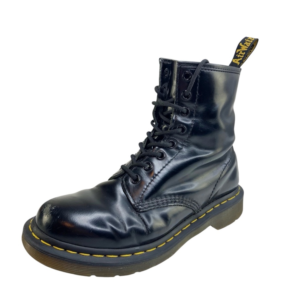 Dr Martens 1460 Smooth Leather 8 Eye Combat Boots in Black 11821
